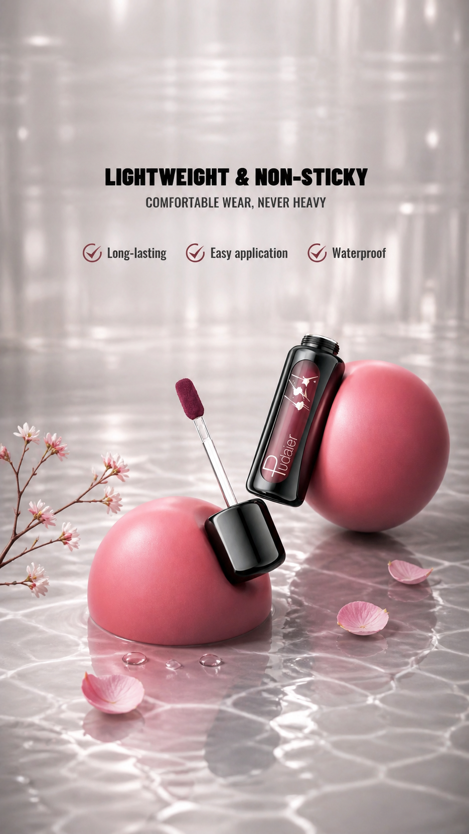 1pc Matte Velvet Lip Gloss