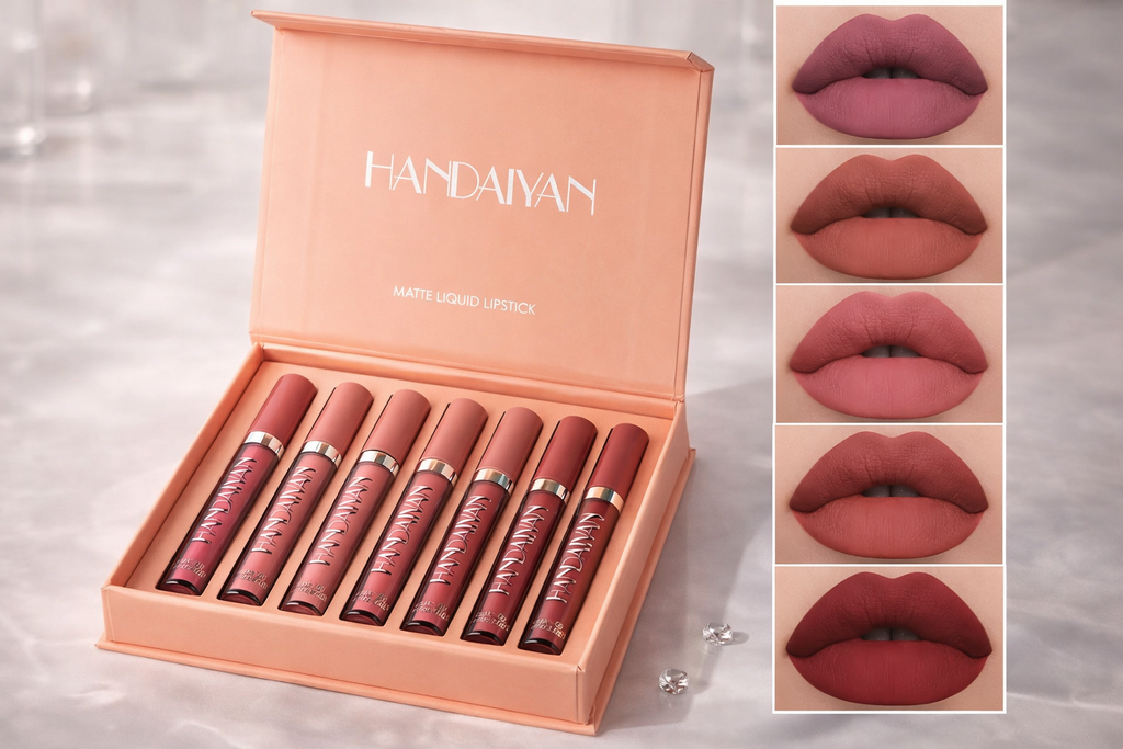 HANDAIYAN Set Of 6 Non Stick Cup Liquid Lipstick