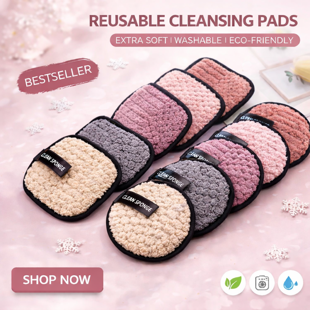 Reusable Makeup Remover Pads 10 PC Set